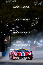 Franck Dezoteux (FRA) / Pierre Ragues (FRA) / Gabriel Aubry (FRA) #71 Spirit of Race Ferrari 488 GTE Evo. 17.03.2022. FIA World Endurance Championship, Round 1, 1000 Miles of Sebring, Sebring, Florida, USA.