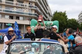 Lilou Wadoux (FRA) / Sebastien Ogier (FRA) / Charles Milesi (FRA) #01 Richard Mille Racing Team. 10.06.2022. FIA World Endurance Championship, Round 3, Le Mans 24 Hours Race, Parade, Le Mans, France, Friday.