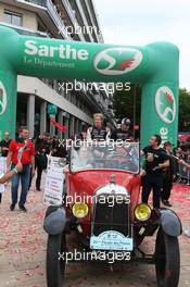 Sebastien Buemi (SUI) / Brendon Hartley (NZL) / Ryo Hirakawa (JPN) #08 Toyota Racing. 10.06.2022. FIA World Endurance Championship, Round 3, Le Mans 24 Hours Race, Parade, Le Mans, France, Friday.