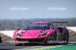Rahel Frey (SUI) / Michelle Gatting (DEN) / Sarah Bovy (BEL) #85 Iron Dames Ferrari 488 GTE - EVO. 12.06.2022. FIA World Endurance Championship, Round 3, Le Mans 24 Hours Race, Le Mans, France, Sunday
