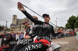 Sebastien Buemi (SUI) Toyota Gazoo Racing at the parade. 10.06.2022. FIA World Endurance Championship, Round 3, Le Mans 24 Hours Race, Parade, Le Mans, France, Friday.