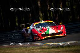 Antonio Fuoco (ITA) / Miguel Molina (ESP) / Davide Rigon (ITA) #52 AF Corse Ferrari 488 GTE EVO. 11.06.2022. FIA World Endurance Championship, Round 3, Le Mans 24 Hours Race, Le Mans, France, Saturday