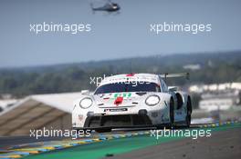 Richard Lietz (AUT) / Gianmaria Bruni (ITA) / Frederic Makowiecki (FRA) #91 Porsche GT Team, Porsche 911 RSR - 19. 12.06.2022. FIA World Endurance Championship, Round 3, Le Mans 24 Hours Race, Le Mans, France, Sunday