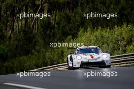 Kevin Estre (FRA) / Michael Christensen (DEN) Laurens Valthoor (BEL) #92 Porsche GT Team, Porsche 911 RSR - 19. 09.06.2022. FIA World Endurance Championship, Le Mans 24 Hours Practice and Qualifying, Le Mans, France, Thursday.