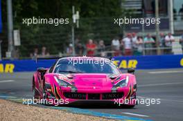 Rahel Frey (SUI) / Michelle Gatting (DEN) / Sarah Bovy (BEL) #85 Iron Dames Ferrari 488 GTE - EVO. 09.06.2022. FIA World Endurance Championship, Le Mans 24 Hours Practice and Qualifying, Le Mans, France, Thursday.