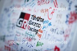 Circuit atmosphere - messages of luck for Toyota Gazoo Racing. 11.09.2022. FIA World Endurance Championship, Round 5, Six Hours of Fuji, Fuji, Japan, Sunday.