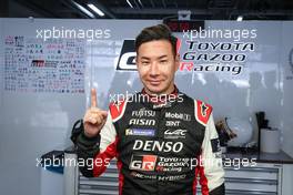 Kamui Kobayashi (JPN) Toyota Gazoo Racing celebrates pole position. 10.09.2022. FIA World Endurance Championship, Round 5, Six Hours of Fuji, Fuji, Japan, Saturday.