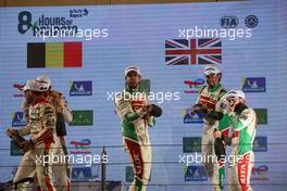 Antonio Felix Da Costa (POR), Roberto Gonzalez (MEX), Will Stevens (GBR) #38 Jota celebrate third position and GTE Pro championship on the podium. 12.11.2022. FIA World Endurance Championship, Round 6, Eight Hours of Bahrain, Sakhir, Bahrain, Saturday.