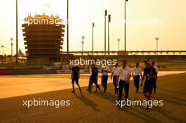 Toyota Gazoo Racing walk the circuit. 09.11.2022. FIA World Endurance Championship, Round 6, Eight Hours of Bahrain, Sakhir, Bahrain, Wednesday.
