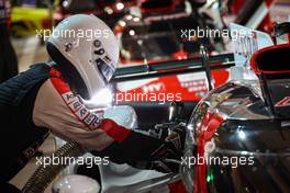 Sebastien Buemi (SUI) / Brendon Hartley (NZL) / Ryo Hirakawa (JPN) #08 Toyota Gazoo Racing, Toyota GR010, Hybrid in the pits - refuelling. 10.11.2022. FIA World Endurance Championship, Round 6, Eight Hours of Bahrain, Sakhir, Bahrain, Thursday.