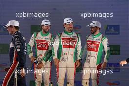 Antonio Felix Da Costa (POR), Roberto Gonzalez (MEX), Will Stevens (GBR) #38 Jota celebrate third position and GTE Pro championship on the podium. 12.11.2022. FIA World Endurance Championship, Round 6, Eight Hours of Bahrain, Sakhir, Bahrain, Saturday.