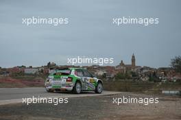 Nikolay Gryazin (RUS) / Konstantin Aleksandrov (RUS) Toksport WRT 2 Skoda Fabia Evo.  20-23.10.2022. FIA World Rally Championship, Rd 12, Catalunya Rally de Espana, Spain.
