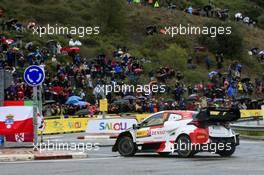 Takamoto Katsuta (JPN) / Aaron Johnston (IRE) Toyota Gazoo Racing WRT, Toyota Yaris Rally1 Hybrid. 20-23.10.2022. FIA World Rally Championship, Rd 12, Catalunya Rally de Espana, Spain.