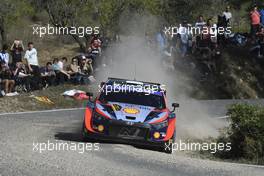 Ott Tanak (EST) / Martin Jarveoja (EST) Hyundai Shell Mobis WRT, Hyundai i20 N Rally1 Hybrid. 20-23.10.2022. FIA World Rally Championship, Rd 12, Catalunya Rally de Espana, Spain.