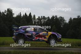 16, Adrien Fourmaux, Alexandre Coria, M-Sport Ford WRT, Ford Puma Rally1.  04-07.08.2022. FIA World Rally Championship, Rd 8, WRC Rally Finland, Jyvaskyla