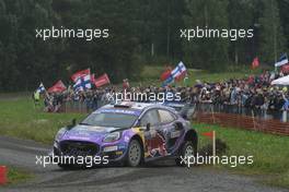 16, Adrien Fourmaux, Alexandre Coria, M-Sport Ford WRT, Ford Puma Rally1.  04-07.08.2022. FIA World Rally Championship, Rd 8, WRC Rally Finland, Jyvaskyla