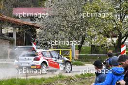 Eric Camilli (FRA) / Thibault De La Haye (FRA) Sainteloc Junior Team Citroen C3. 21-24.04.2022. FIA World Rally Championship, Rd 3, WRC Rally Croatia, Zagreb.