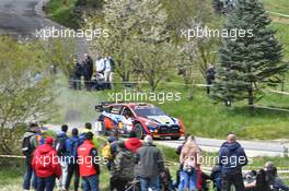 Oliver Solberg (SWE) / Elliot Edmondson (GBR) - Hyundai Shell Mobis WRT, Hyundai i20 N Rally 1. 21-24.04.2022. FIA World Rally Championship, Rd 3, WRC Rally Croatia, Zagreb.