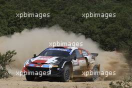 69, Kalle Rovanpera, Jonne Halttunen, Toyota Gazoo Racing WRT, Toyota GR Yaris Rally1.  02-05.06.2022. FIA World Rally Championship, Rd 5, Rally Italy Sardegna