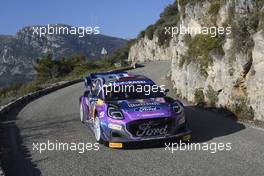 16, Adrien Fourmaux, Alexandre Coria, M-Sport Ford WRT, Ford Puma Rally1.  20-22.01.2022. FIA World Rally Championship, Rd 1, Rally Monte Carlo, Monaco, Monte-Carlo.