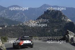 18, Takamoto Katsuta, Aaron Johnston, Toyota Gazoo Racing WRT NG, Toyota GR Yaris Rally1.  20-22.01.2022. FIA World Rally Championship, Rd 1, Rally Monte Carlo, Monaco, Monte-Carlo.