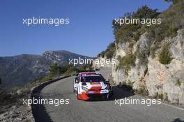 33, Elfyn Evans, Scott Martin, Toyota Gazoo Racing WRT, TToyota GR Yaris Rally1.  20-22.01.2022. FIA World Rally Championship, Rd 1, Rally Monte Carlo, Monaco, Monte-Carlo.
