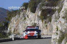 1, Sebastien Ogier, Benjamin Veillas, Toyota Gazoo Racing WRT, Toyota GR Yaris Rally1. 20-22.01.2022. FIA World Rally Championship, Rd 1, Rally Monte Carlo, Monaco, Monte-Carlo.