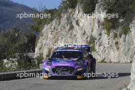 19, Sebastien Loeb, Isabelle Galmiche, M-Sport Ford WRT, Ford Puma Rally1.  20-22.01.2022. FIA World Rally Championship, Rd 1, Rally Monte Carlo, Monaco, Monte-Carlo.