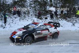 1, Sebastien Ogier, Benjamin Veillas, Toyota Gazoo Racing WRT, Toyota GR Yaris Rally1.   20-22.01.2022. FIA World Rally Championship, Rd 1, Rally Monte Carlo, Monaco, Monte-Carlo.