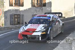 18, Takamoto Katsuta, Aaron Johnston, Toyota Gazoo Racing WRT NG, Toyota GR Yaris Rally1.  20-23.01.2022. FIA World Rally Championship, Rd 1, Rally Monte Carlo, Monaco, Monte-Carlo.