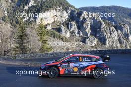 8, Ott Tanak, Martin Jarveoja, Hyundai Shell Mobis WRT, Hyundai i20 N Rally1  20-22.01.2022. FIA World Rally Championship, Rd 1, Rally Monte Carlo, Monaco, Monte-Carlo.