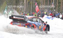 Oliver Solberg (SWE) / Elliot Edmondson (GBR) - Hyundai Shell Mobis WRT, Hyundai i20 N Rally 1. 24-27.02.2022. FIA World Rally Championship, Rd 2, Rally Sweden, Umea, Sweden