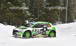 Andreas Mikkelsen (NOR) / Torstein Eriksen (NOR) Toksport WRT Skoda Fabia Evo. 24-27.02.2022. FIA World Rally Championship, Rd 2, Rally Sweden, Umea, Sweden