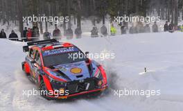 Ott Tanak (EST) / Martin Jarveoja (EST) Hyundai Shell Mobis WRT, Hyundai i20 N Rally1. 24-27.02.2022. FIA World Rally Championship, Rd 2, Rally Sweden, Umea, Sweden