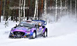 Gus Greensmith (GBR) / Jonas Andersson (SWE) M-Sport Ford WRT, Ford Puma Rally1. 24-27.02.2022. FIA World Rally Championship, Rd 2, Rally Sweden, Umea, Sweden