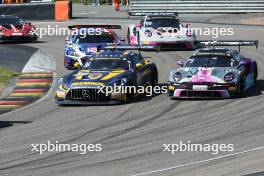 Arjun Maini (IND) (Mercedes-AMG Team HRT - Mercedes-AMG GT3 Evo)  und Tim Heinemann (DEU) (Toksport WRT - Porsche 911 GT3 R)  09.09.2023, DTM Round 6, Sachsenring, Germany, Saturday