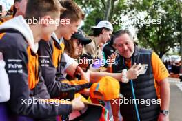 Zak Brown (USA) McLaren Executive Director with fans. 31.03.2023. Formula 1 World Championship, Rd 3, Australian Grand Prix, Albert Park, Melbourne, Australia, Practice Day.