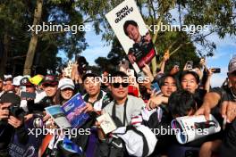 Circuit atmosphere - Zhou Guanyu (CHN) Alfa Romeo F1 Team fans. 31.03.2023. Formula 1 World Championship, Rd 3, Australian Grand Prix, Albert Park, Melbourne, Australia, Practice Day.