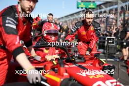 Charles Leclerc (MON) Ferrari SF-23 on the grid. 02.04.2023. Formula 1 World Championship, Rd 3, Australian Grand Prix, Albert Park, Melbourne, Australia, Race Day.