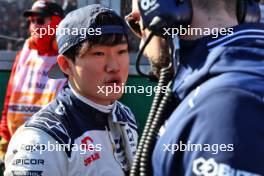 Yuki Tsunoda (JPN) AlphaTauri on the grid. 02.04.2023. Formula 1 World Championship, Rd 3, Australian Grand Prix, Albert Park, Melbourne, Australia, Race Day.