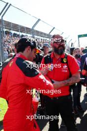 Carlos Sainz Jr (ESP) Ferrari on the grid. 02.04.2023. Formula 1 World Championship, Rd 3, Australian Grand Prix, Albert Park, Melbourne, Australia, Race Day.