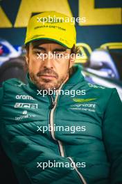 Fernando Alonso (ESP) Aston Martin F1 Team in the post race FIA Press Conference. 02.04.2023. Formula 1 World Championship, Rd 3, Australian Grand Prix, Albert Park, Melbourne, Australia, Race Day.