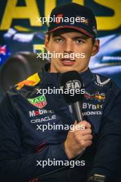 Max Verstappen (NLD) Red Bull Racing in the post race FIA Press Conference. 02.04.2023. Formula 1 World Championship, Rd 3, Australian Grand Prix, Albert Park, Melbourne, Australia, Race Day.