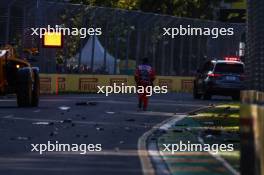 Crash betwenn Pierre Gasly (FRA), Alpine F1 Team and Esteban Ocon (FRA), Alpine F1 Team  02.04.2023. Formula 1 World Championship, Rd 3, Australian Grand Prix, Albert Park, Melbourne, Australia, Race Day.