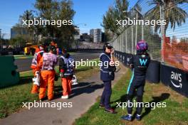 Alexander Albon (THA) Williams Racing retired from the race. 02.04.2023. Formula 1 World Championship, Rd 3, Australian Grand Prix, Albert Park, Melbourne, Australia, Race Day.