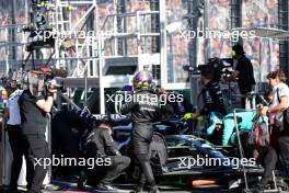 Lewis Hamilton (GBR) Mercedes AMG F1 while the race is stopped. 02.04.2023. Formula 1 World Championship, Rd 3, Australian Grand Prix, Albert Park, Melbourne, Australia, Race Day.