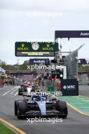 Logan Sargeant (USA) Williams Racing FW45 leaves the pits. 01.04.2023. Formula 1 World Championship, Rd 3, Australian Grand Prix, Albert Park, Melbourne, Australia, Qualifying Day.