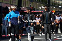 (L to R): Alexander Albon (THA) Williams Racing; Pierre Gasly (FRA) Alpine F1 Team; and Esteban Ocon (FRA) Alpine F1 Team, on the drivers' parade. 02.04.2023. Formula 1 World Championship, Rd 3, Australian Grand Prix, Albert Park, Melbourne, Australia, Race Day.