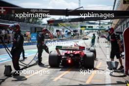 Zhou Guanyu (CHN) Alfa Romeo F1 Team C43 in the pits. 30.06.2023. Formula 1 World Championship, Rd 10, Austrian Grand Prix, Spielberg, Austria, Qualifying Day.