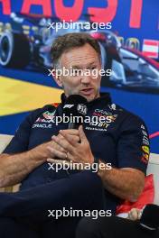 Christian Horner (GBR) Red Bull Racing Team Principal in the FIA Press Conference. 30.06.2023. Formula 1 World Championship, Rd 10, Austrian Grand Prix, Spielberg, Austria, Qualifying Day.